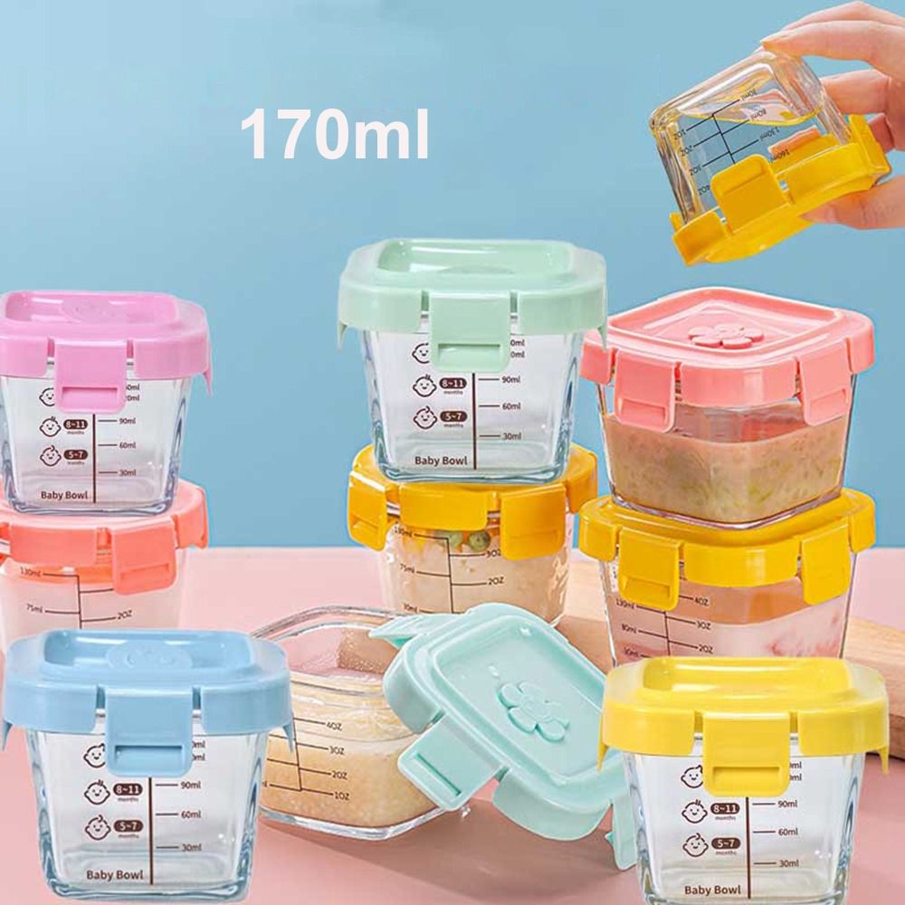 170ml Glass Food Storage Box F - đánh giá và giá Baby Food Jars
