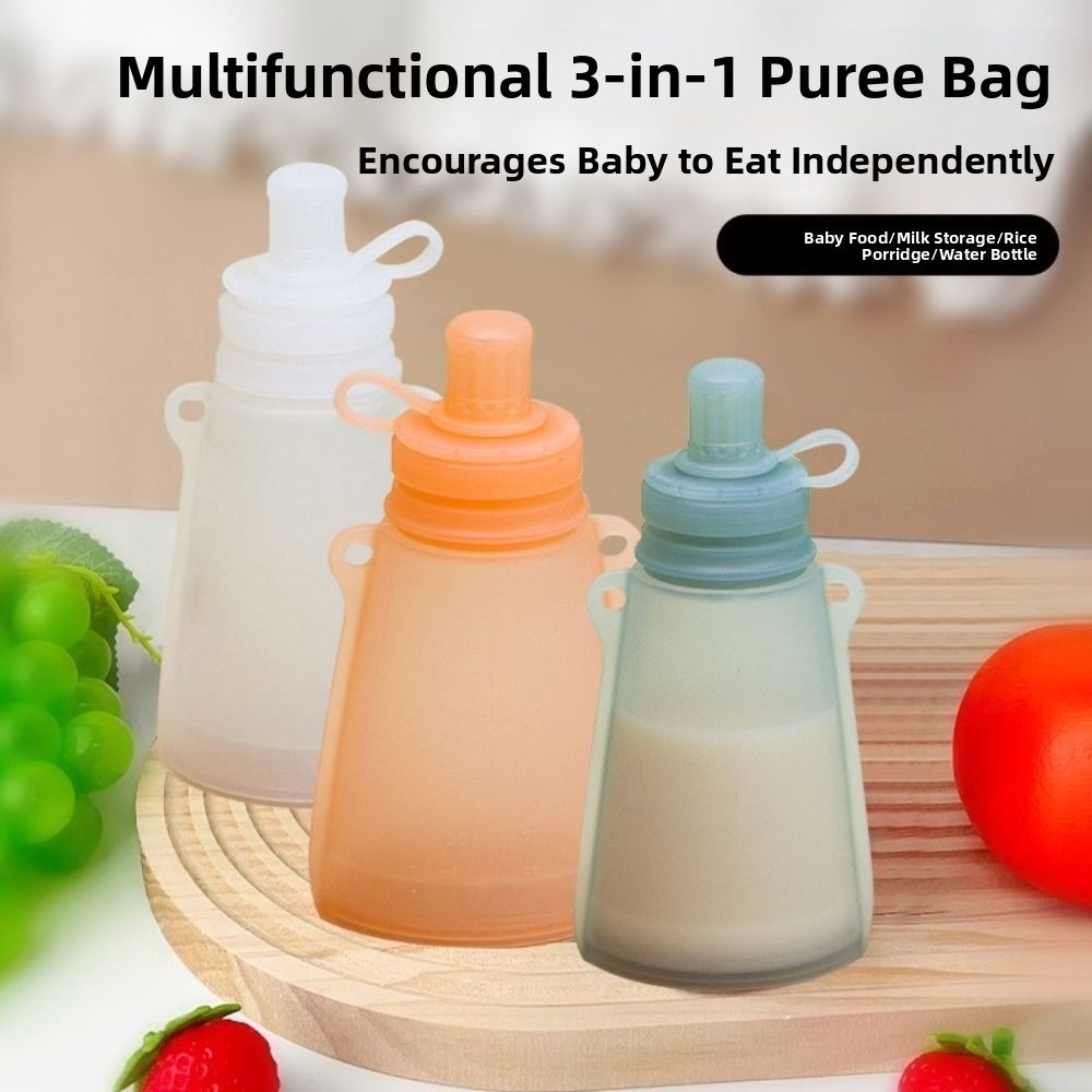 BPA Free Silicone Baby Food Po - đánh giá và giá Baby Food Pouches Reusable