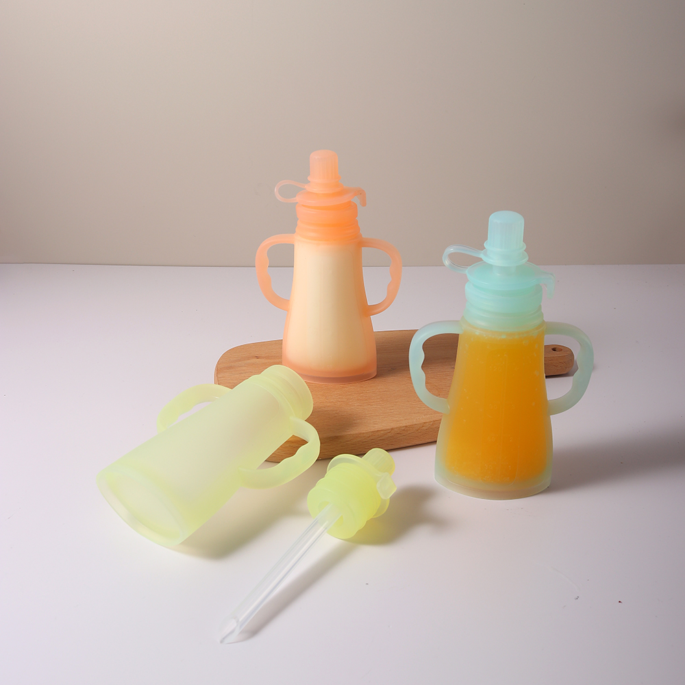 New Reusable Silicone Breast M - đánh giá và giá Baby Food Pouches Reusable
