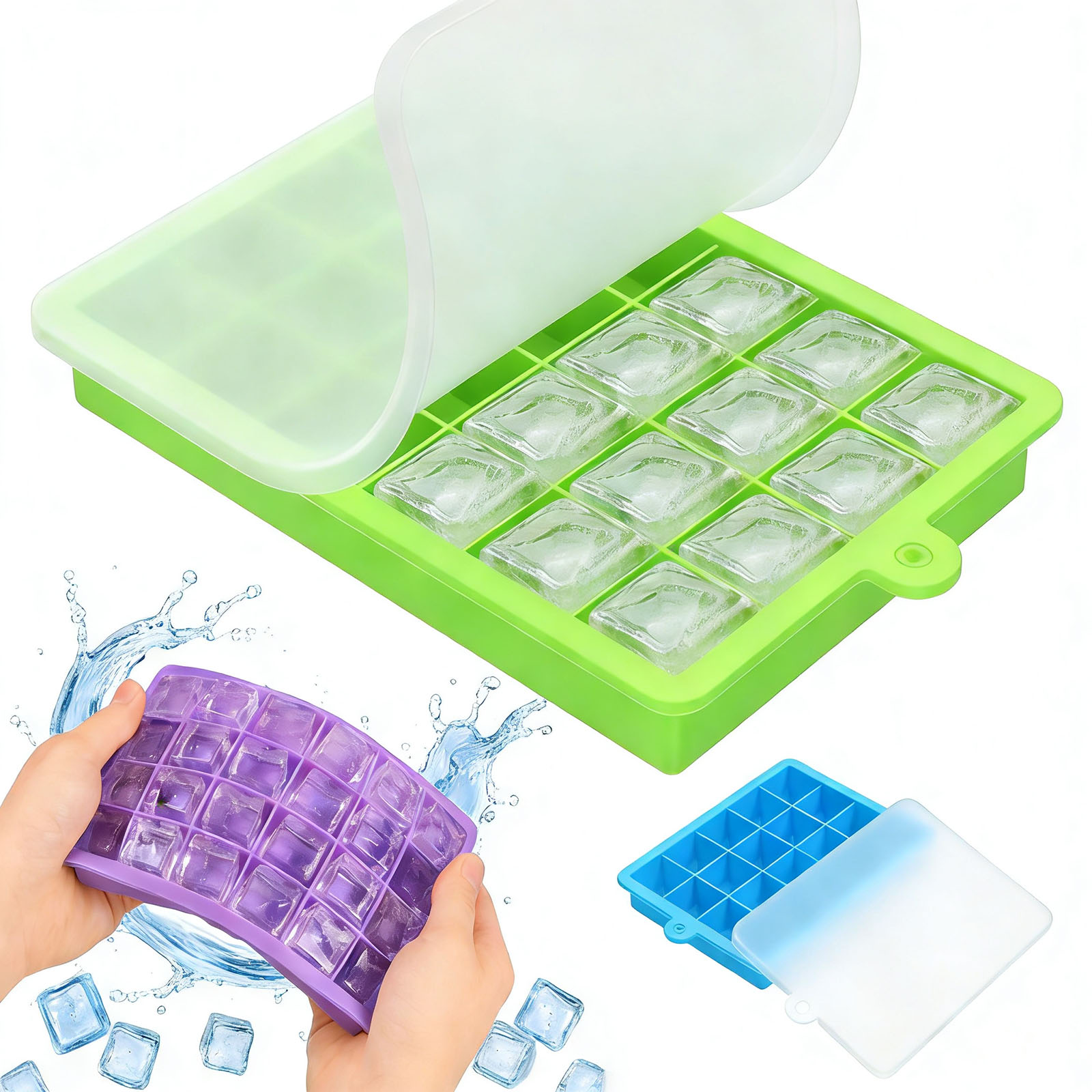 Silicone Ice Cube Tray Easy Re - đánh giá và giá Freezer Tray Baby