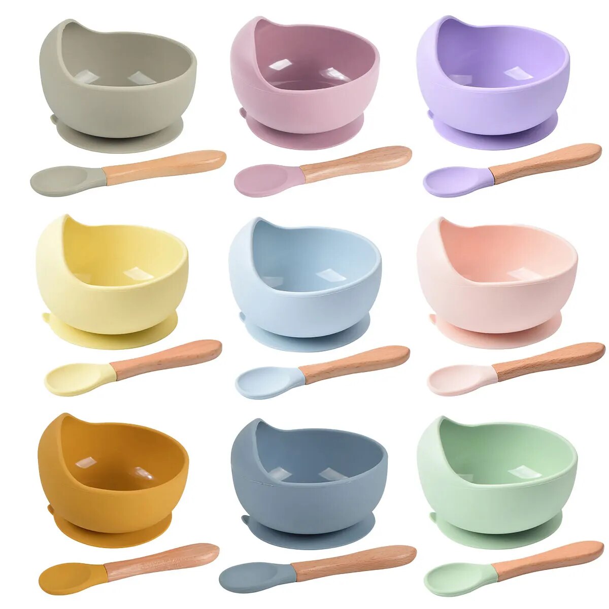 2PCS Silicone Baby Feeding Bow - đánh giá và giá Baby Food Chopper