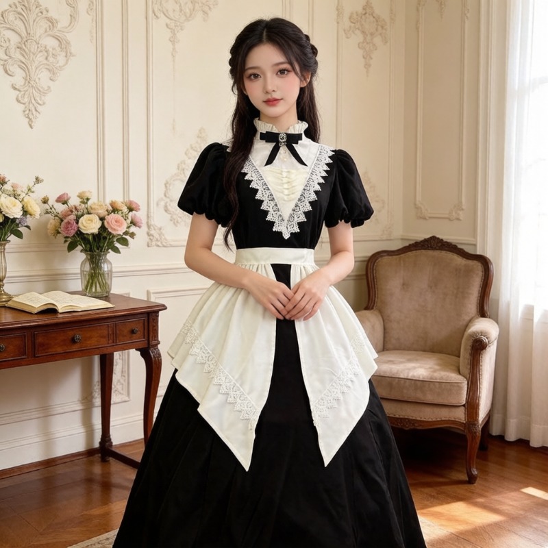Gothic Black Short Long OP Dre - đánh giá và giá Bib Long Sleeve