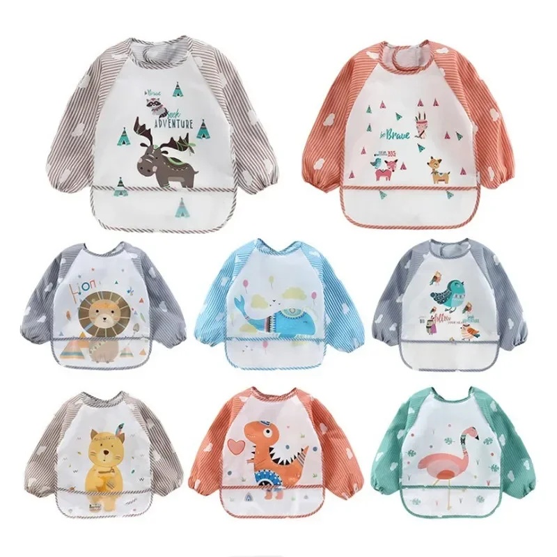 1-5pcs For1-3Year Baby Long Sl - đánh giá và giá Bib Long Sleeve
