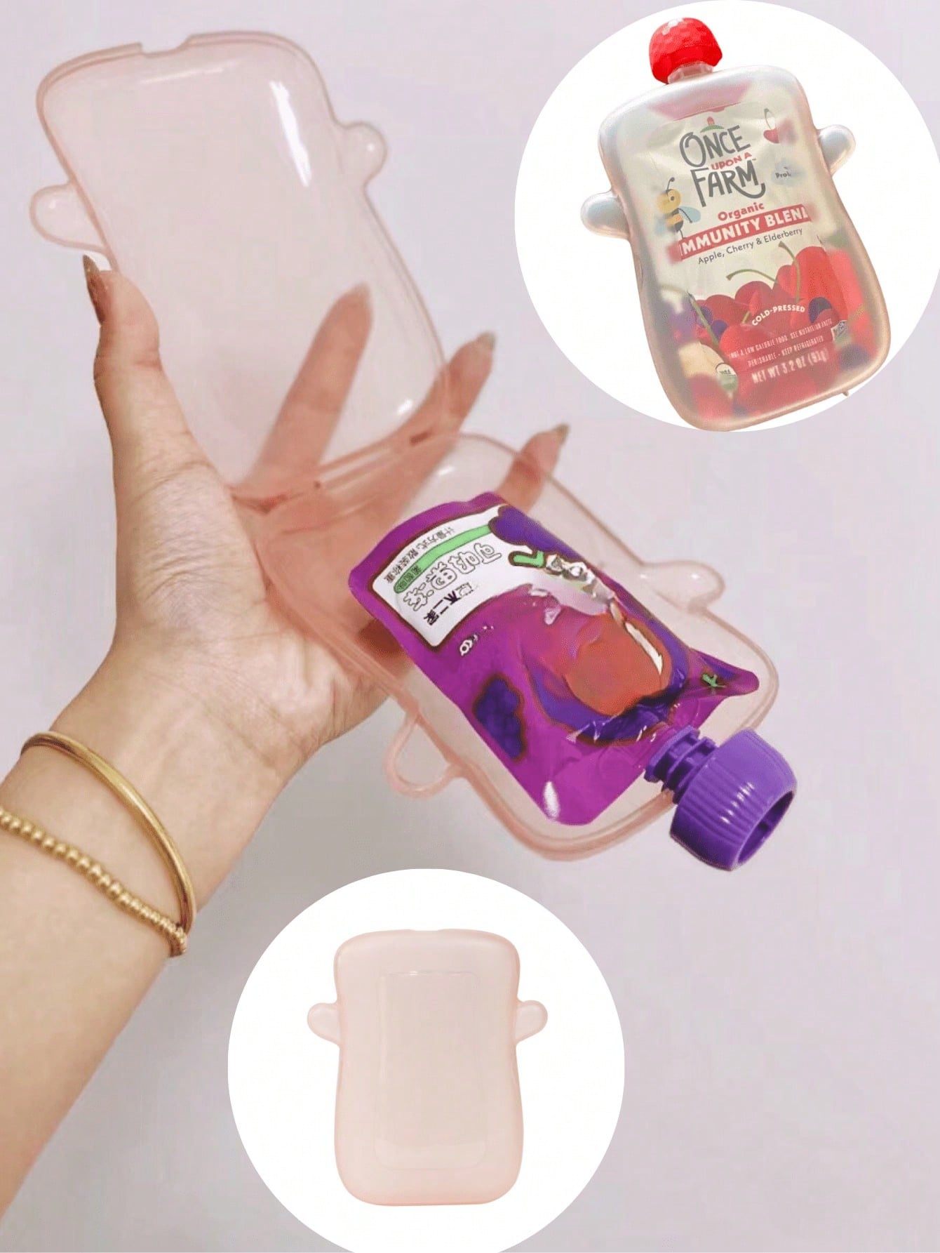 Anti-Squeeze Fruit Puree Box a - đánh giá và giá Baby Food Pouches Reusable