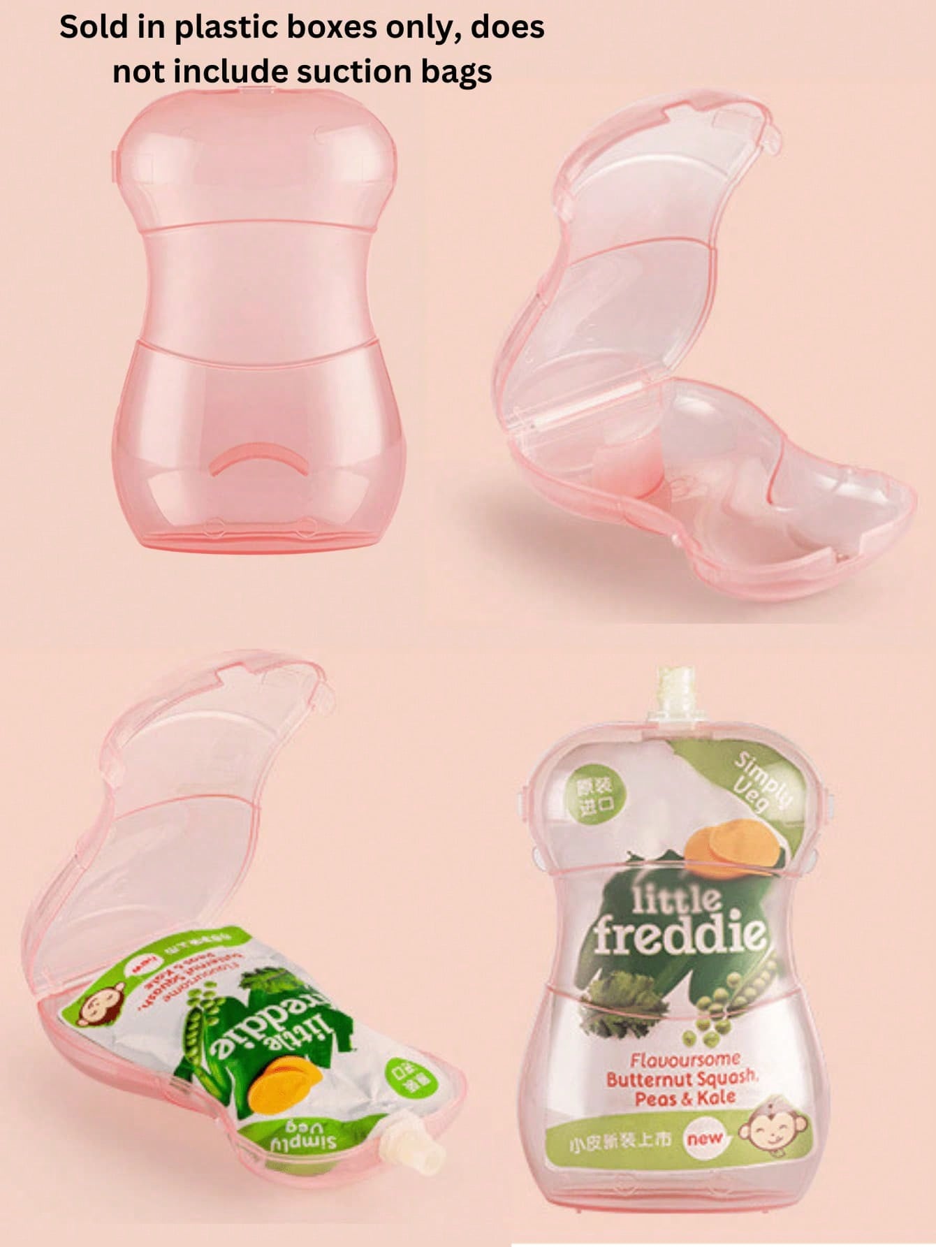 Anti-Squeeze Fruit Puree Box a - đánh giá và giá Baby Food Pouches Reusable