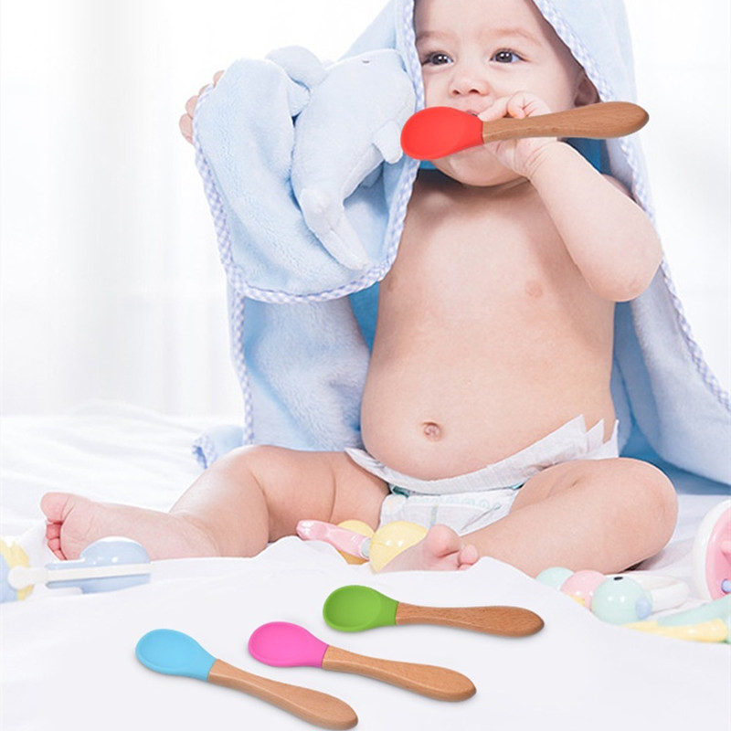 2Pcs/Set Baby Silicone Spoon F - đánh giá và giá Baby Food Utensils