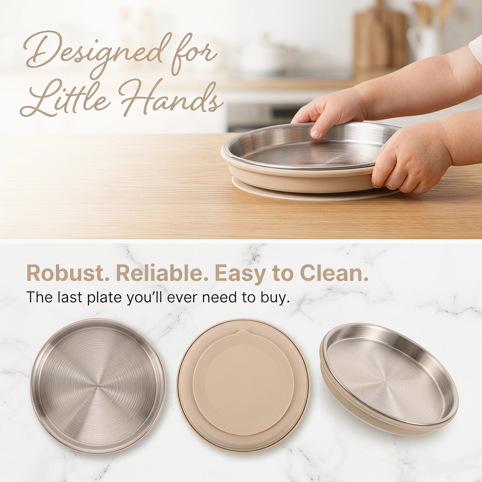 Stainless Steel Baby Feeding P - đánh giá và giá Plate Suction Toddler