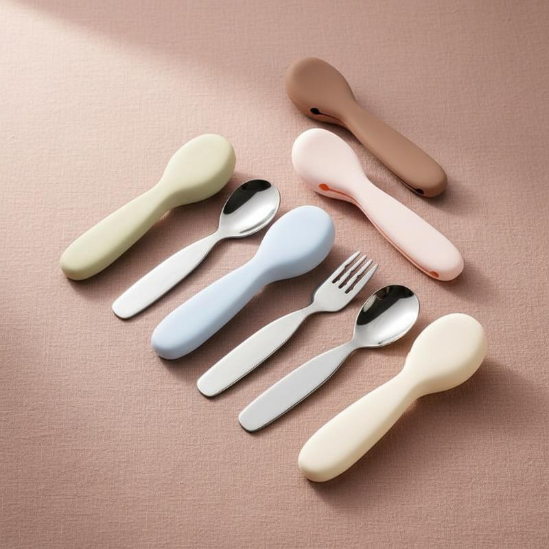 Stainless Steel Toddler Spoon  - đánh giá và giá Self Feed Spoon