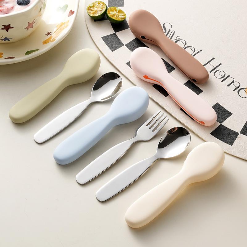Stainless Steel Toddler Spoon  - đánh giá và giá Self Feed Spoon