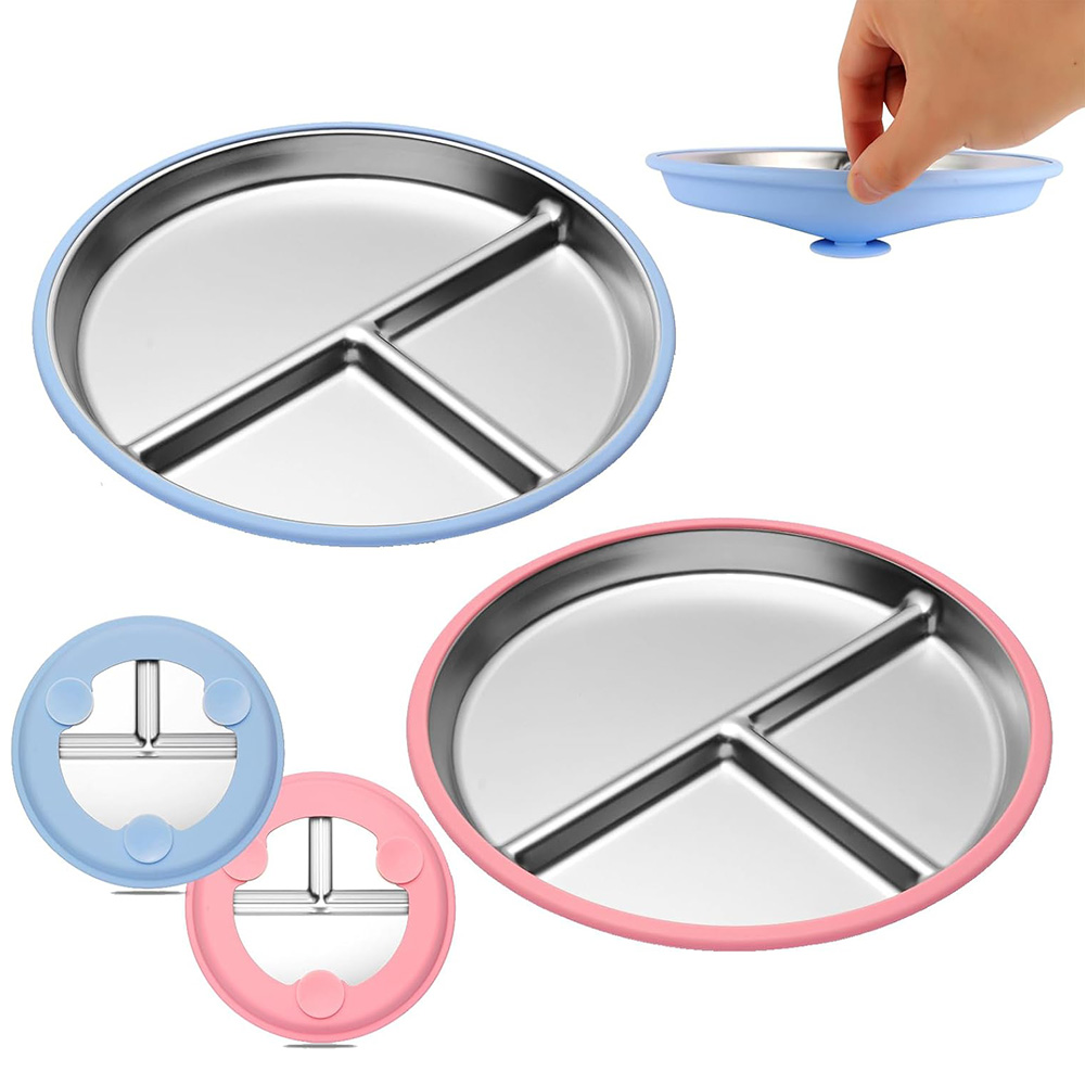 9 Inch Stainless Steel Toddler - đánh giá và giá Plate Suction Toddler