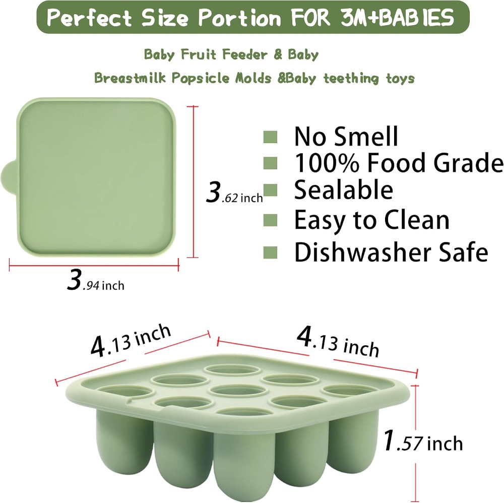 Baby Food Freezer Tray, Silico - đánh giá và giá Freezer Tray Baby