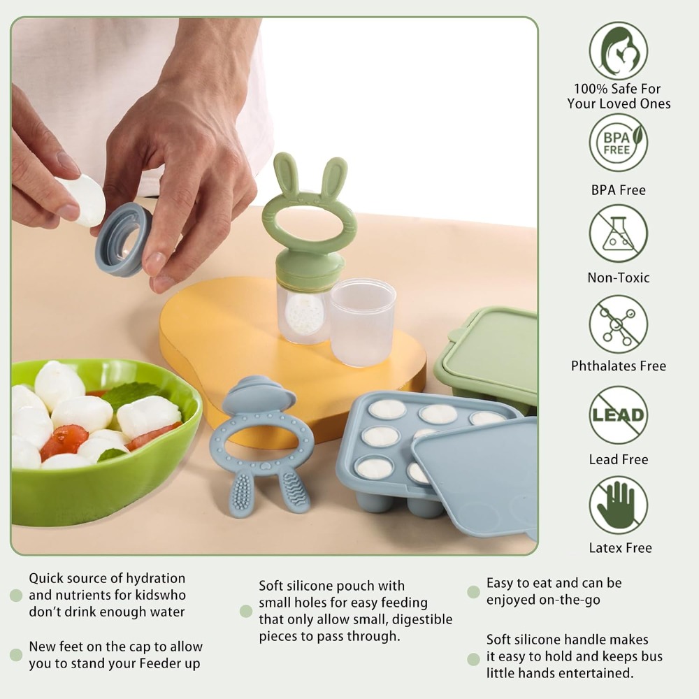 Baby Food Freezer Tray, Silico - đánh giá và giá Freezer Tray Baby