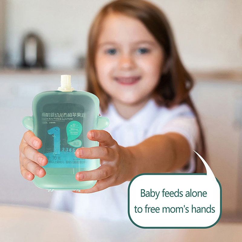 Self-Feeding Baby Food Pouch H - đánh giá và giá Baby Food Pouches Reusable