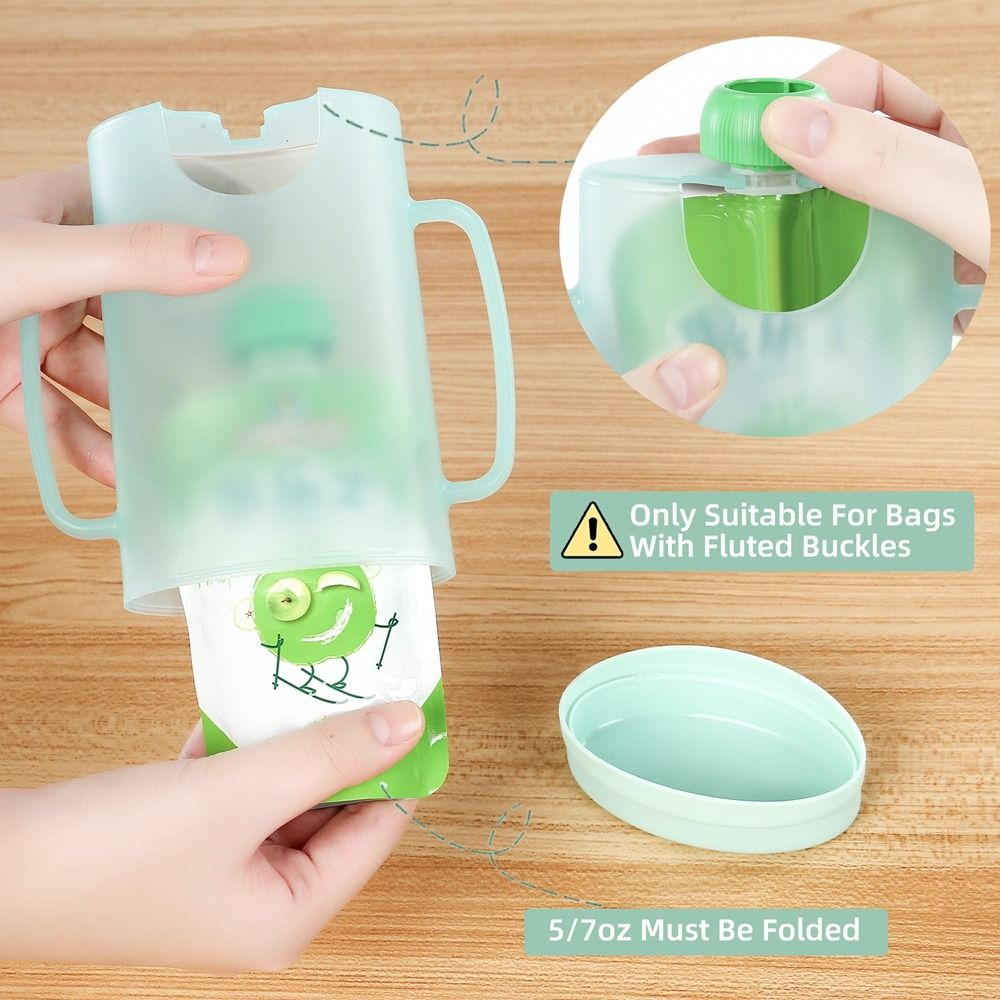 Plastic Squeeze Pouch Holder S - đánh giá và giá Baby Food Pouches Reusable